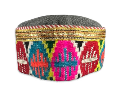 Get ready to stand out with our Handmade Tribal Hat! With its colorful and intricate design, this 8