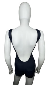 Get ready to make a splash with this Vintage Adrienne Vittadini nautical blue one piece high cut swimsuit! Its square top adds a touch of uniqueness, while the measurements of a 22" waist, 26" hips, and a length of 26 1/2" ensure a perfect fit for any...