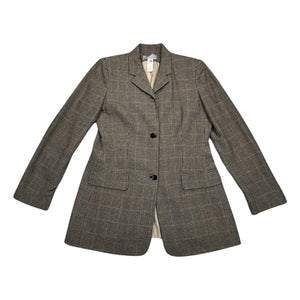 A rare vintage Liz Claiborne rich wool tweed houndstooth suit with a blazer and pant set.    Measured Flat  Blazer Chest - 30" Sleeve - 23" Length - 29 1/2"  Pants  Measured Flat  Waist - 30" Hips - 36" Inseam - 29" Length - ﻿41"   