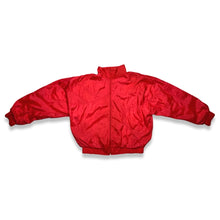 Load image into Gallery viewer, Vintage 90&#39;s red wind breaker.  Measured Flat   Chest - 42&quot;  Sleeve - 23&quot;  Length - 24&quot;   