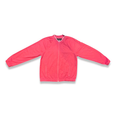 The Vintage Sag Harbor Pink Jacket is a zip up Members Only style jacket with zip up pockets. Measured Flat Chest - 33
