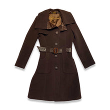 Load image into Gallery viewer, This Designer Mackage Trench Coat features a Leather Belt and is made with Wool, Cashmere, and Leather for a luxurious and stylish look. 